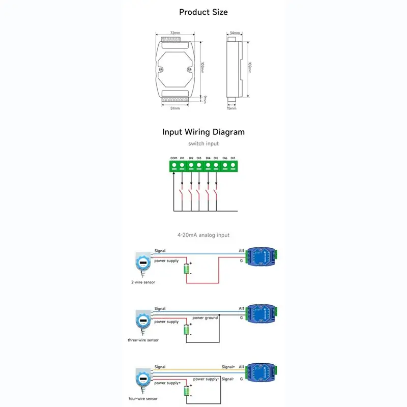 

Модуль управления сбором данных OK ME31-AXAX4040 ModBus Gateway 4DI+4DO CDEBYTE IoT Ethernet I/O Modem TCP Server RJ45 RS485