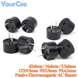 10pcs/5pcs 5.5R 16R 42R Integrated Passive Electromagnetic AC Buzzer 9X5.5MM 9X4.2MM 12X9.5MM High Temperature Alarm Speaker