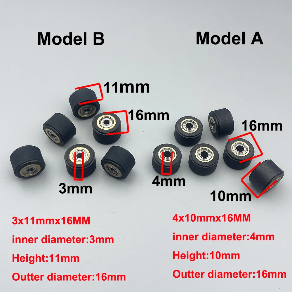 3PCS Roland VP540 Cutting Plotter Paper Pressure Pinch Roller for Roland GX-24 GX-500 GS24 GR540 Rubber Push Press Rollers Wheel