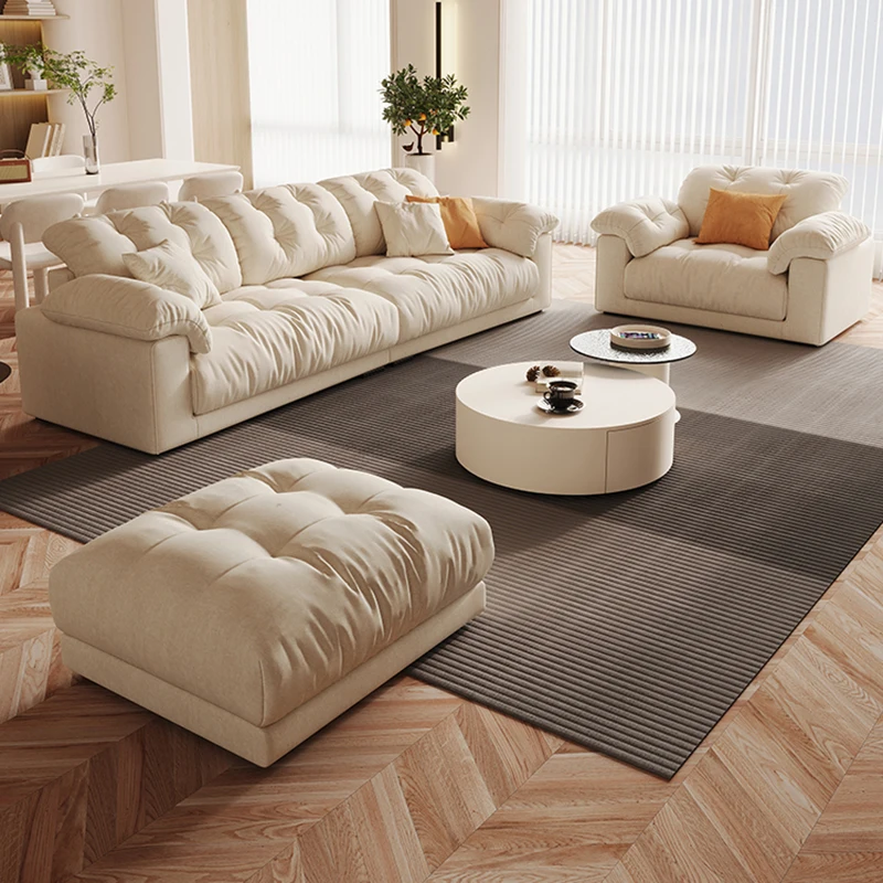 Modern Luxury Sofa Nordic Fabric Lazy European Lounge Living Room Sofas Italian Houses Floor Wohnzimmer Sofas Home Furniture