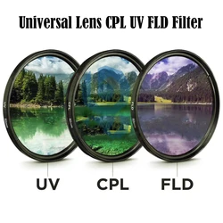 Filtro de lente Universal CPL UV FLD, Protector de lente de 52MM, 58MM para teléfono inteligente Iphone 15 14, fotografía, Canon, Nikon, cámara Sony