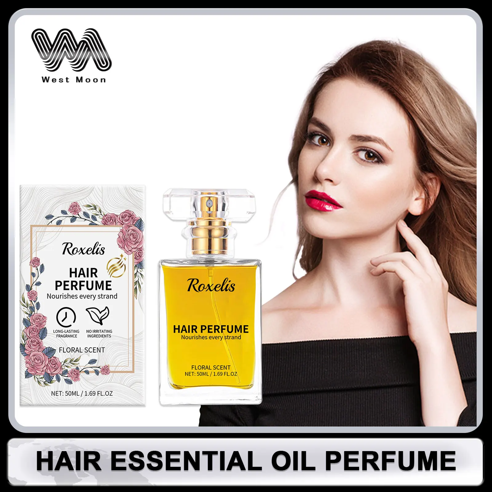 Perfume Hair Care Essential Oil Anti Frizz Repair Hair Floral Scent Show Charms Improve Elasticity Nourishing Hair Care Perfume