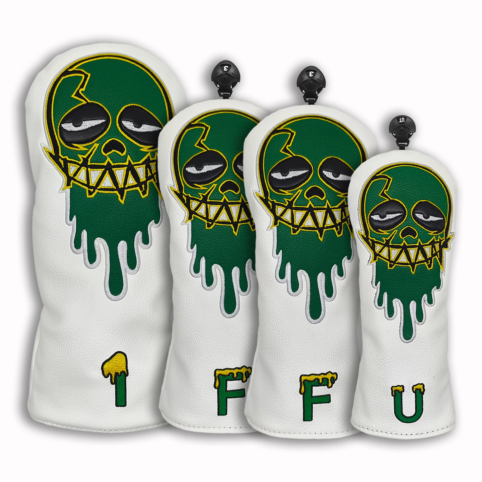 

Golf Headcovers Popular Driver Head Cover Embroidery Waterproof & scratch-proof PU leather Driver Fairway Wood Hybrid with Numbe