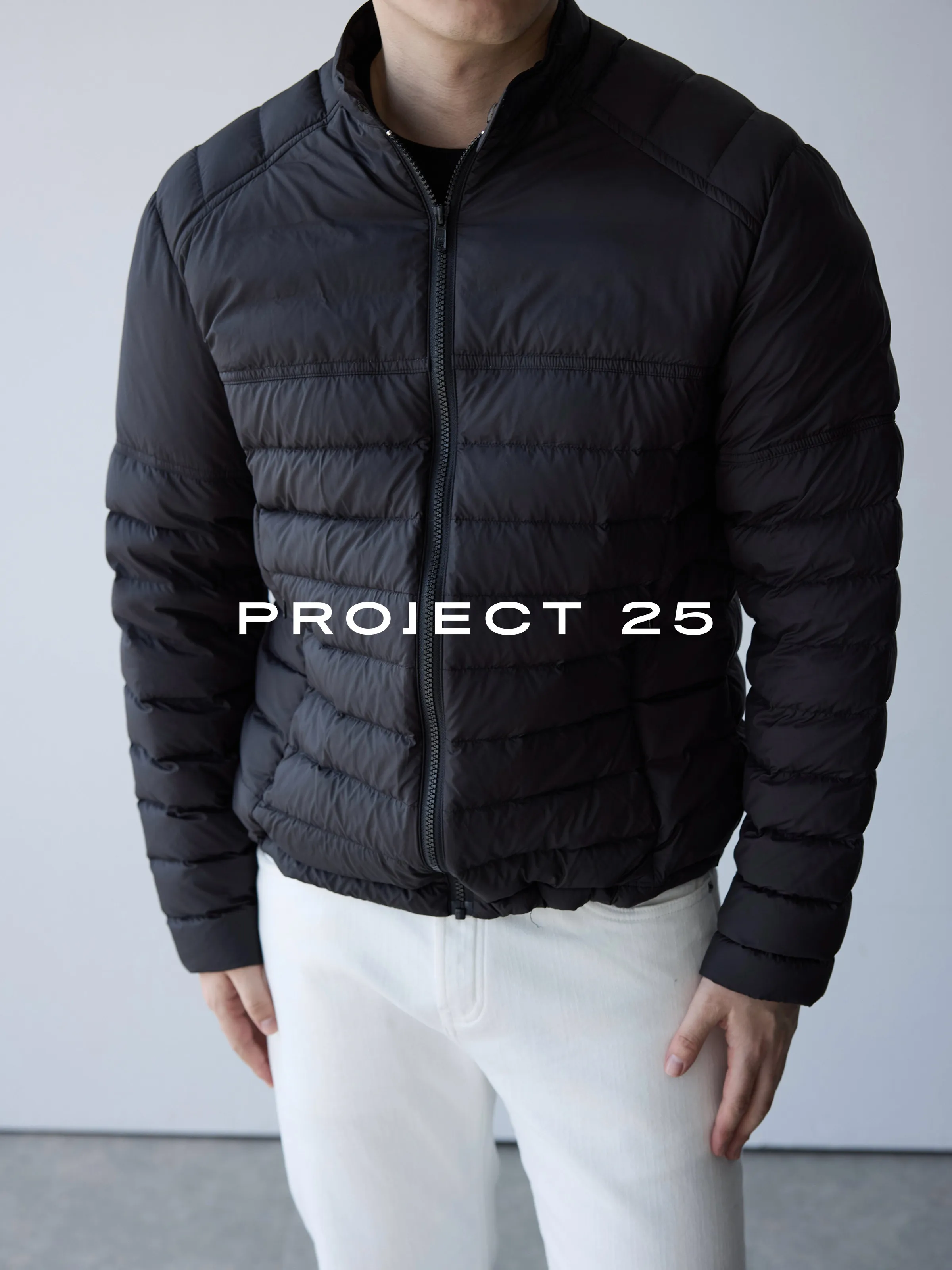 Picture 5: PROJECT 25 New Men's Lightweight Thermal Stand Collar Down Jacket 3-Proof Fabric Urban Commuting Casual Short Winter Outerwear