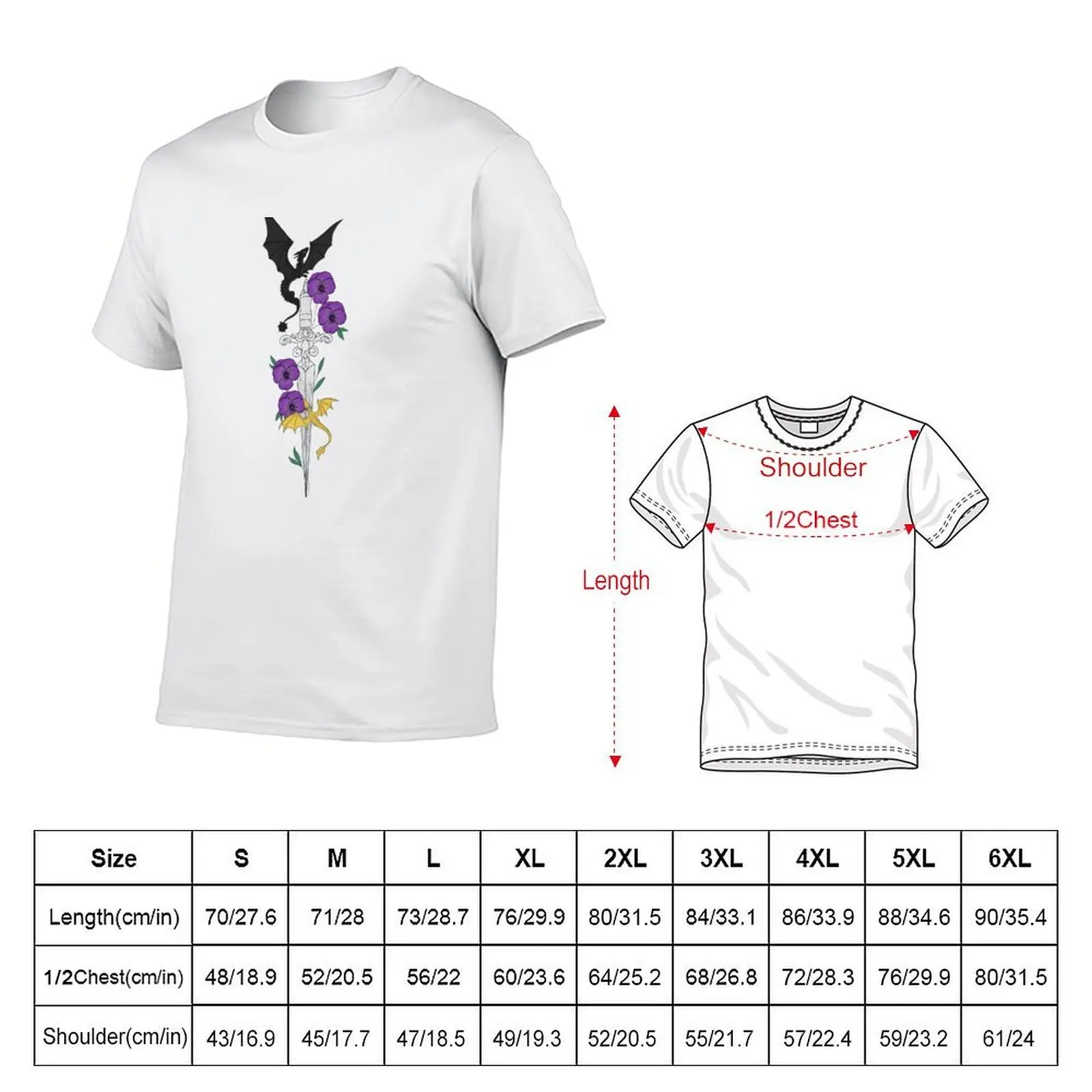 fourth wing T-Shirt t shirts with prints cotton t shirts man 100% T-Shirt