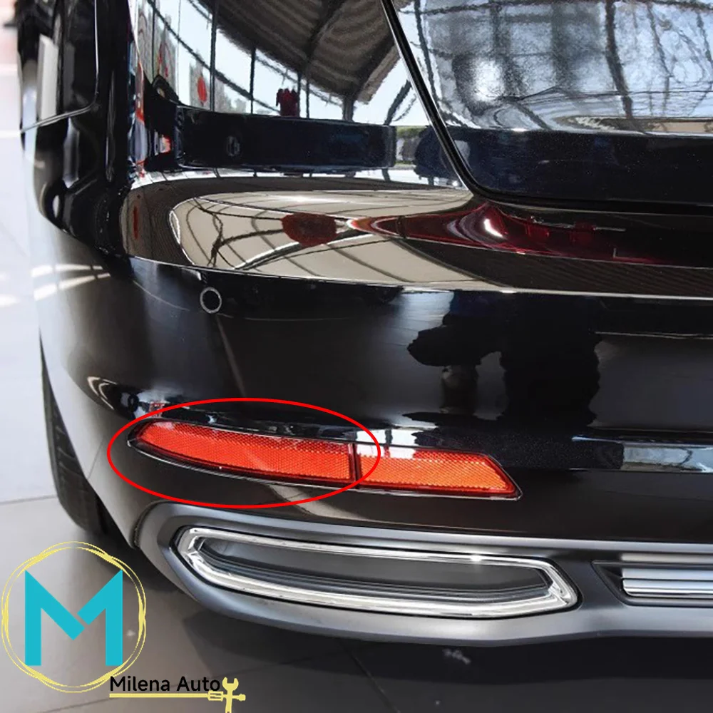 Voor Audi A6C8 19-24 Achterbumper Licht Achterbumper Reflector Achterbumper Licht Reflecterende Sierplaat