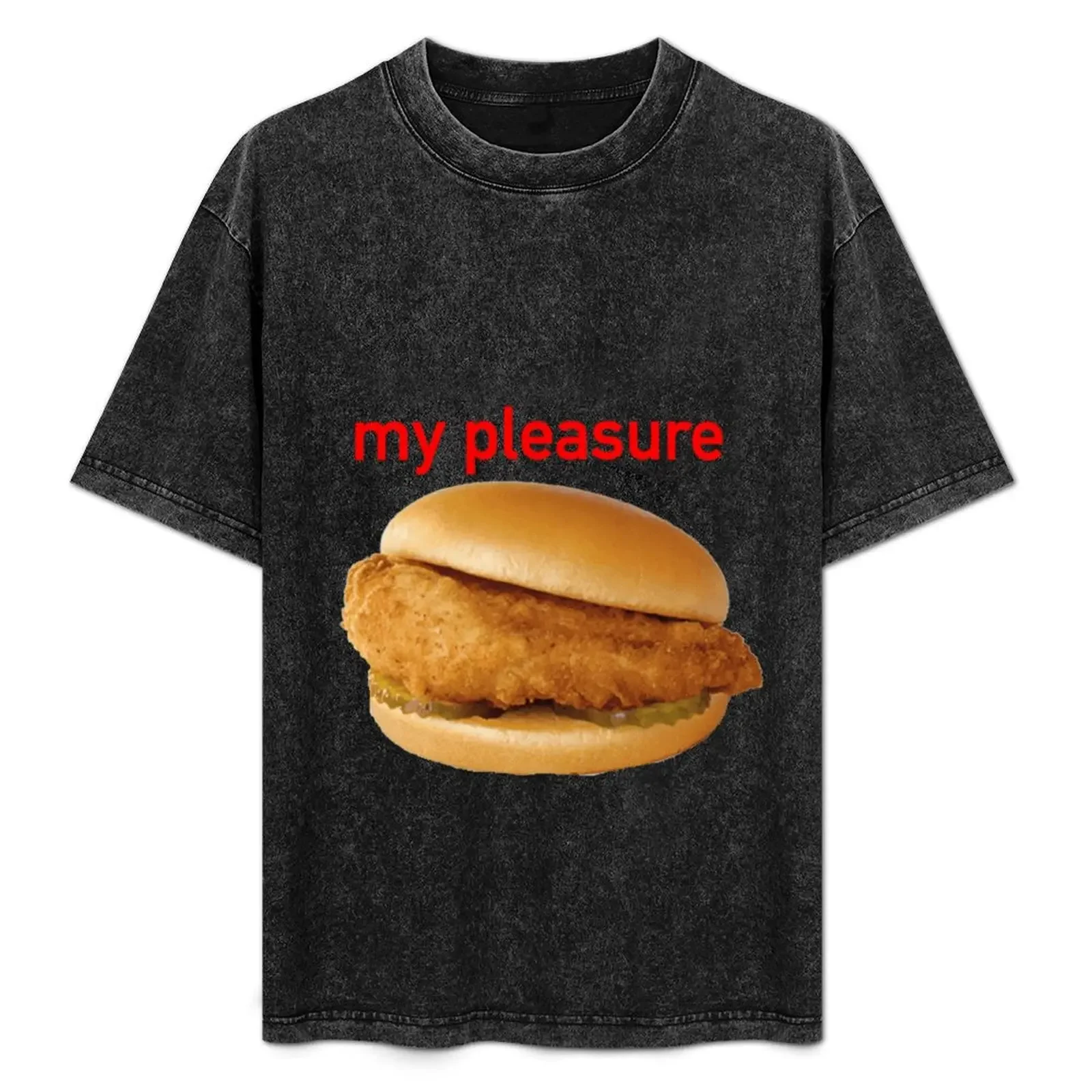 

Chick-Fil-A Sandwich T-Shirt kawaii clothes luxury designer tops Funny t-shirts Men's cotton t-shirt