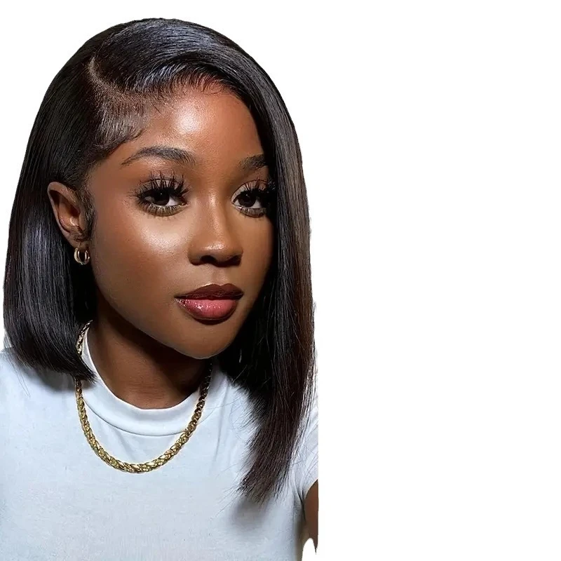 Fashionable bob full head cover African lace front wig