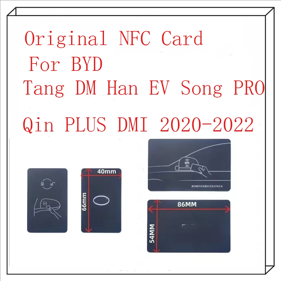 

Оригинальный дистанционный ключ с картой NFC для BYD Tang DM Han EV Song PRO Qin PLUS DMI 2020-2022