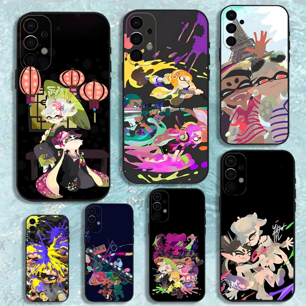 

Game Splatoon Phone Case For Samsung S25,S24,S21,S22,S23,S30,Ultra,S20,Plus,Fe,Lite,Note,10,9,5G Black Cover