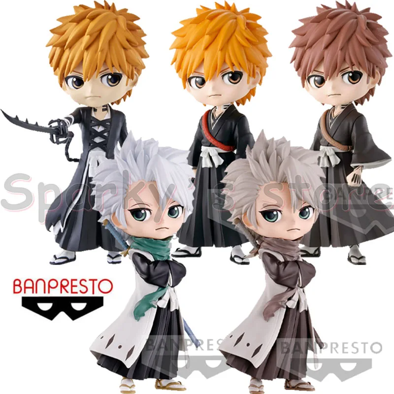 

Bandai Original Q posket BLEACH Anime Figure Ichigo Kurosaki Toushirou Hitsugaya Action Figure Toys For Boys Girls Kids Gifts