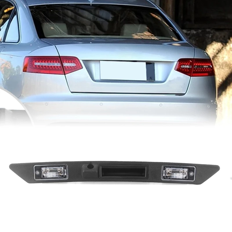 Car Rear Trunk Switch Trunk Handle Rear License Plate Handle 4L08275743FZ for 2007-2015