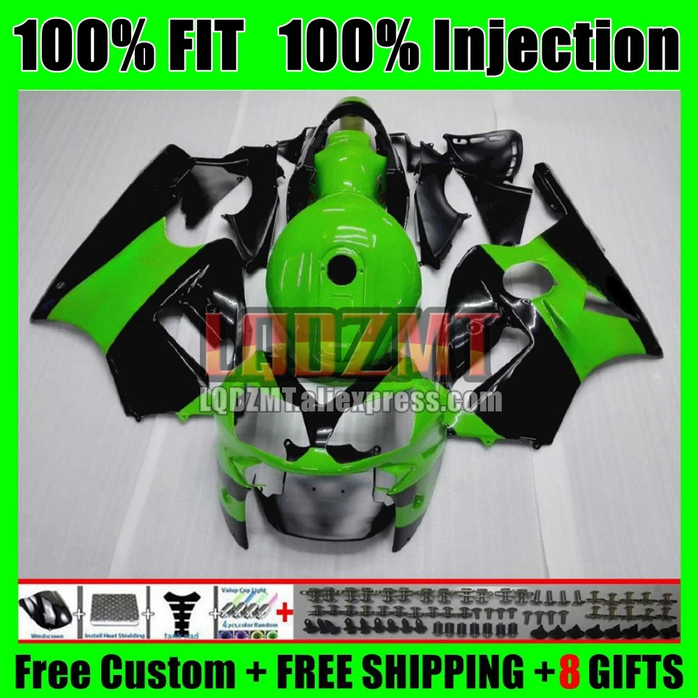 Injection For KAWASAKI NINJA ZX-12R Stock Green ZX 1200 12R 1200CC 2000 2001 67No.3 ZX 12 R ZX1200 C ZX12R 00 01 OEM Fairings