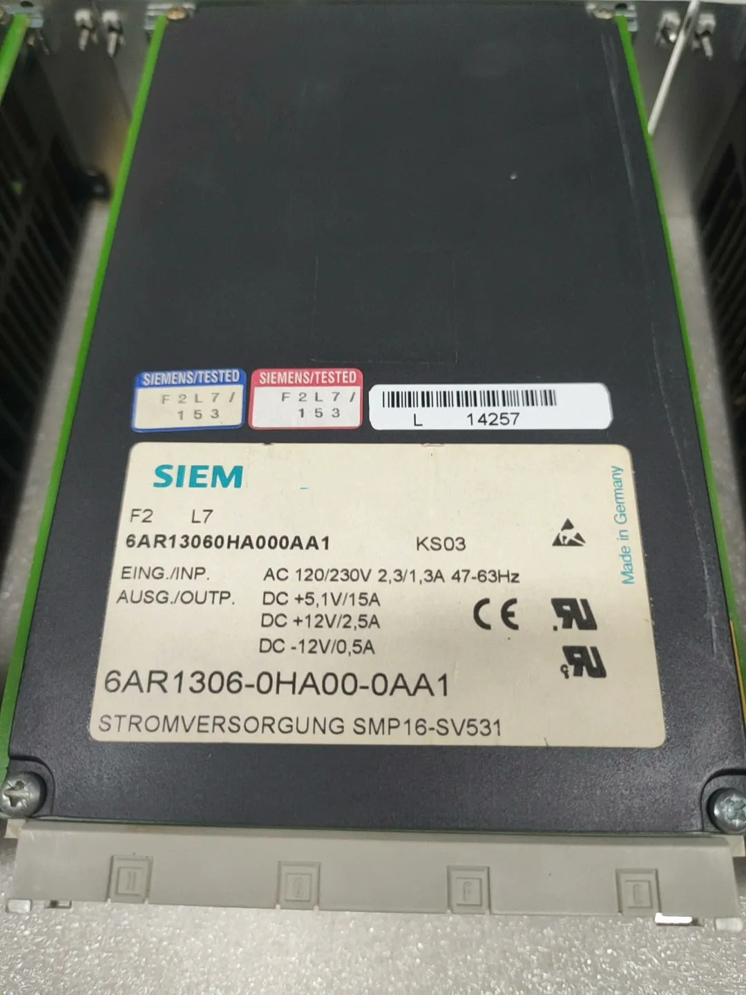 6AR1306-0HA00-0AA1 Плата питания для Siemens