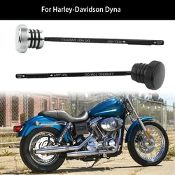 Motorcycle Drag Specialties Chrome Oil Dipstick For Harley-Davidson Dyna Low Rider Super Wide Glide EFI FXDL Sport 1999-2005