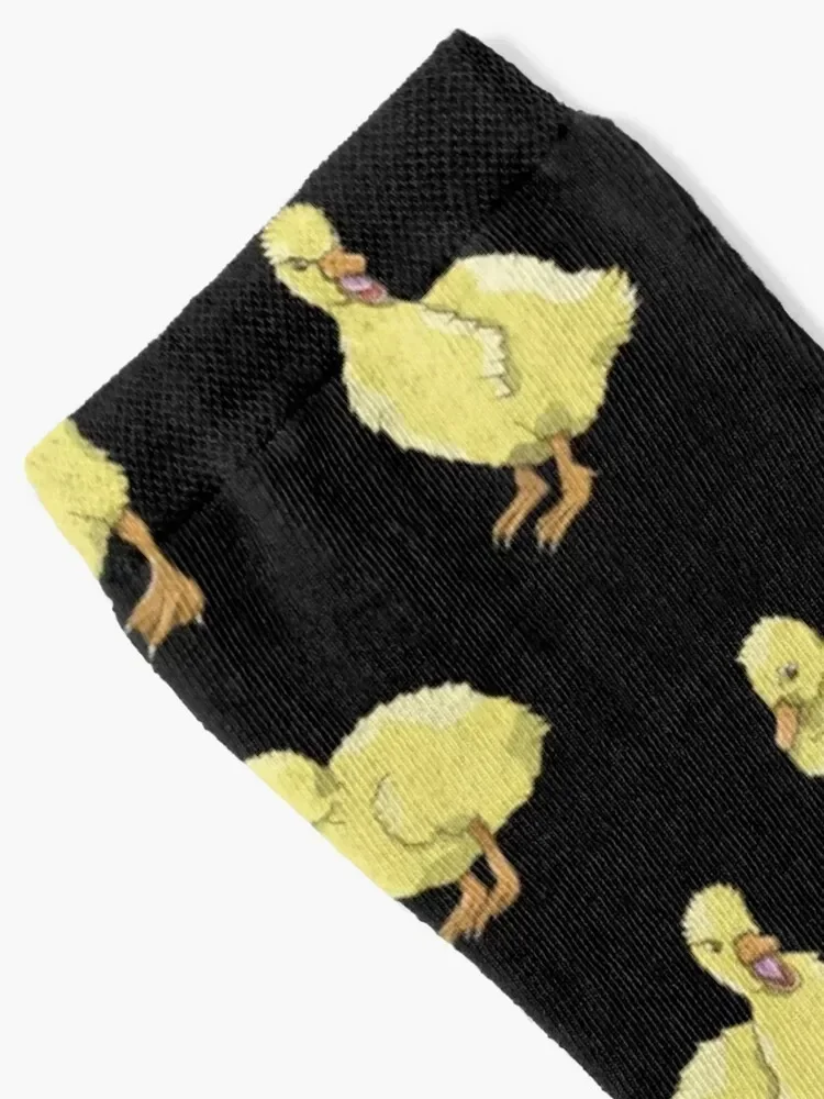 Cute Yellow duckling pattern Socks Men's Argentina winter thermal Male Socks Women's