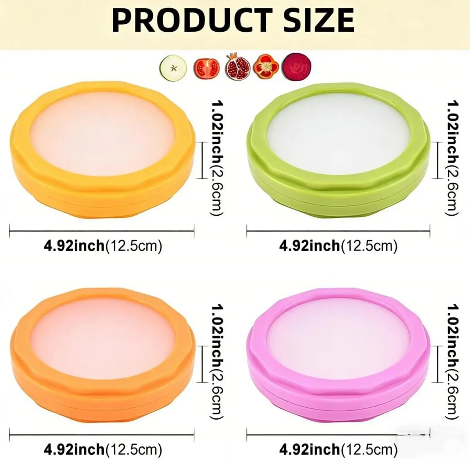 Avocado Saver 4-Piece Kitchen Onion Pods Fruit Storage Containers For Home Refrigerator Food Vegetables Tomato Potato Garlic view 6
