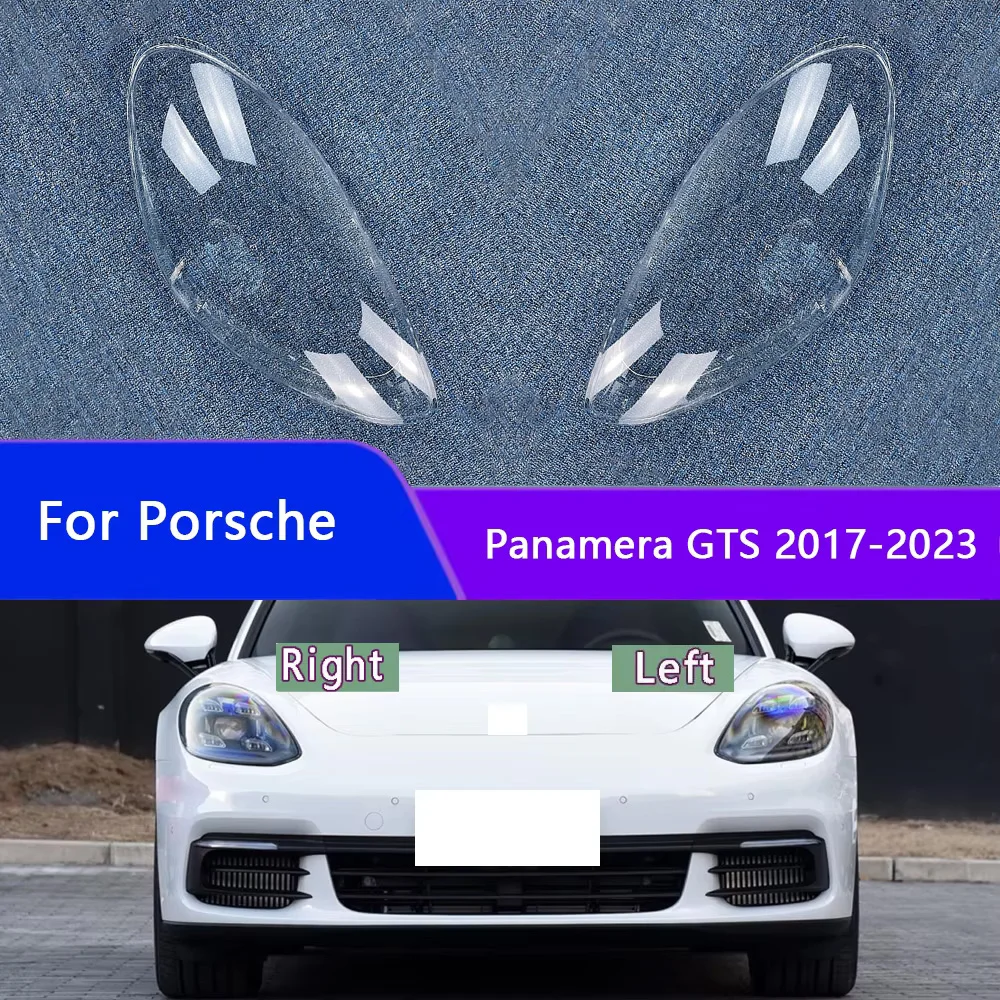 For Porsche Panamera GTS 2017 2018 2019 2020 2021 2022 2023 Headlight Shell Transparent Lampshade Headlamp Cover Lens Plexiglass