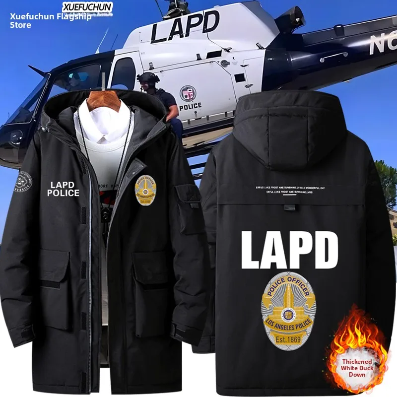 

LAPD Los Angeles Police Deparent Stand Edition Investigator Identin Jaet Hard Man down Jaet Polyester F...