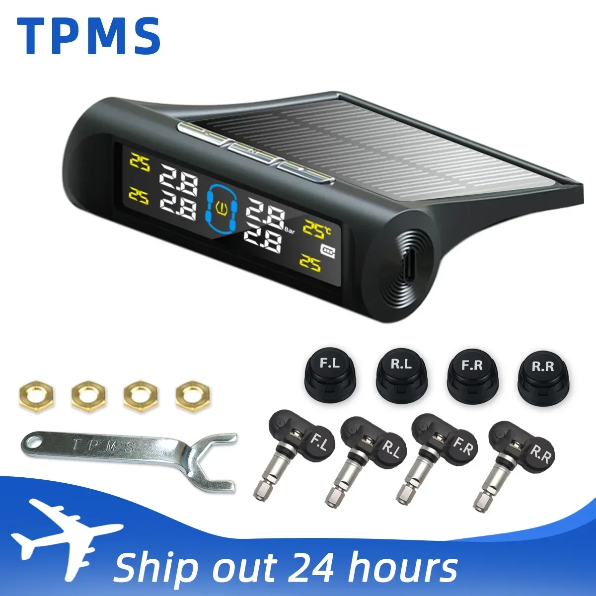 

Система контроля давления в шинах TPMS с 4 датчиками