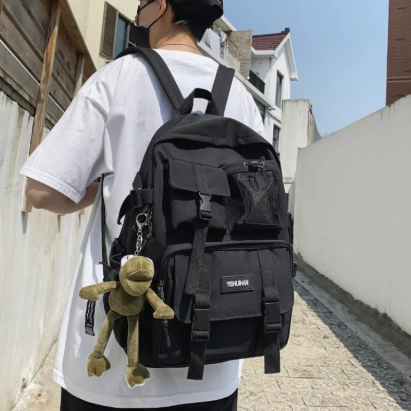 

Multifunctional Teenager Laptop Backpack Women Cool Canvas School Bag High Quality Student Backpacks Boy Girl Fashion Schoolbag