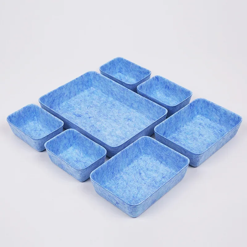 Sundries Makeup Storage Box Office Stationery Drawer Organizer Desktop Snacks Food Container Tool ,7Pcs/Set view 3