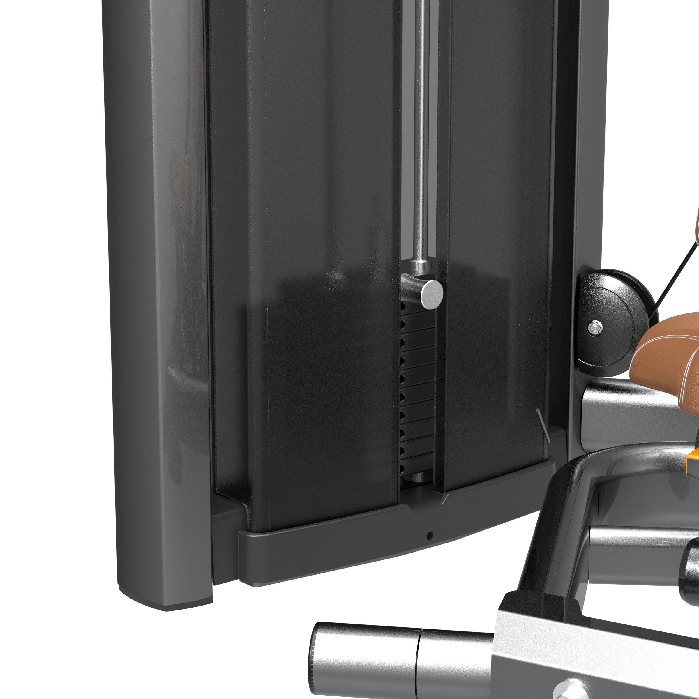 Máquinas cargadas con pines seleccionados de peso lateral ISO de calidad superior comercial Logotipo de crunch abdominal personalizable ajustable