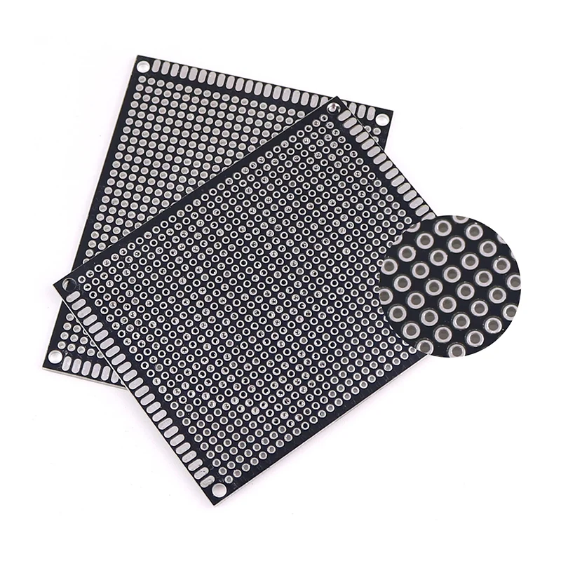 Black Oil Double-sided PCB Board Prototype, Universal Printed Circuit Board For Electronic Projects Student Handmade DIY