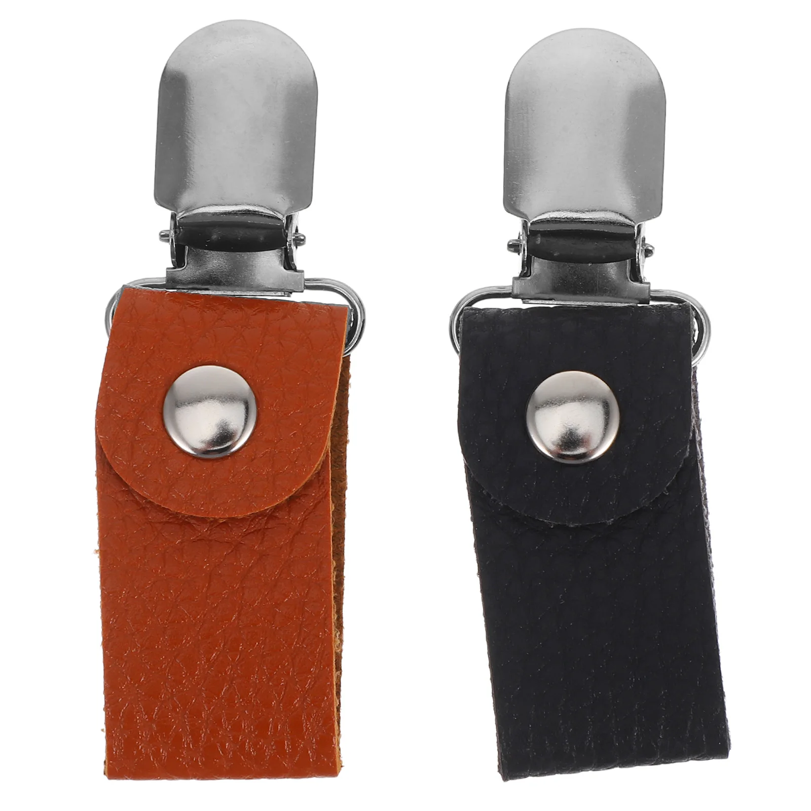 

2Pcs PU Hat Clips Travel Backpack Purse Cap Clip Holder Windproof Suitcase Hat Holder Cap Clip Backpack Accessories