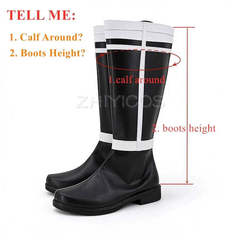 Anime Sousou no Frieren Himmel Cosplay Shoes Frieren Beyond Journey's End Mid Calf Boots Halloween Carnival Cosplay Footwear