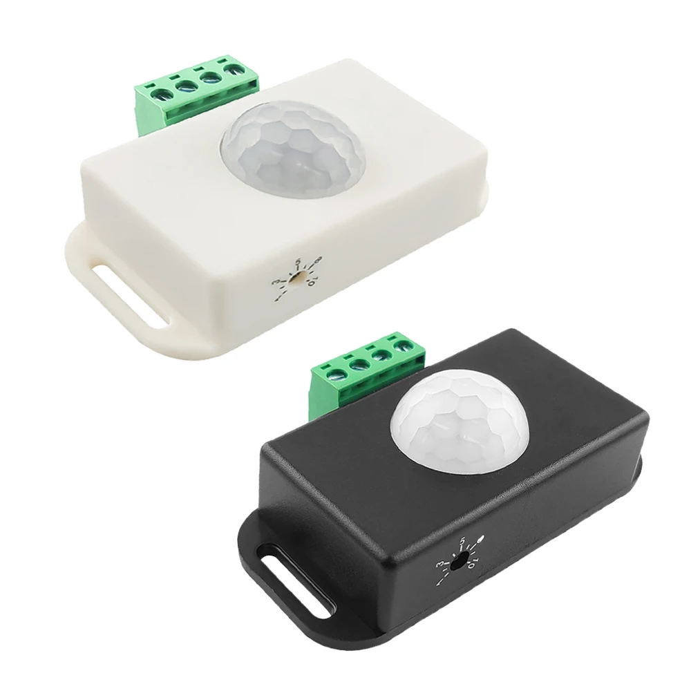 PIR-8 Infrared Motion Sensor Switch Controller DC12V-24V LED Human Sensor for Smart Homes with Adjustable Delay