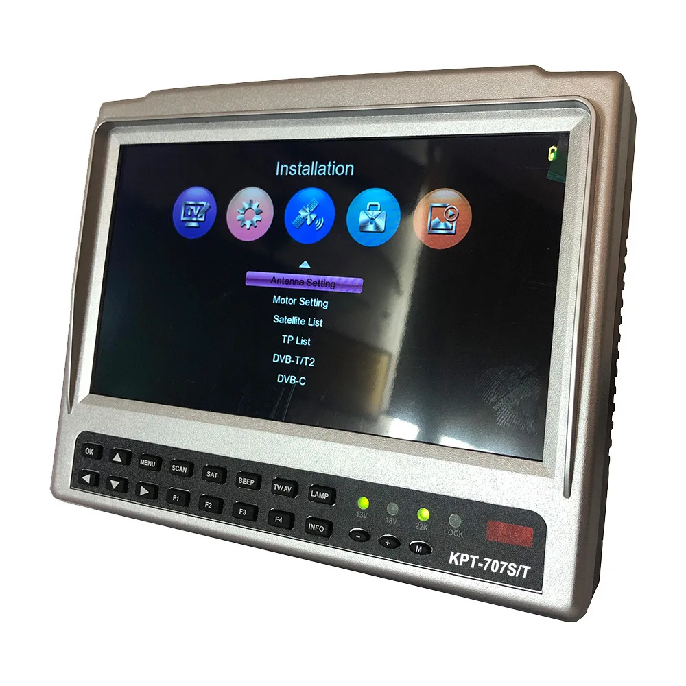 KPT-707ST Quad Core S2 T2 C Combo HD Satellite Finder Meter-in Stock