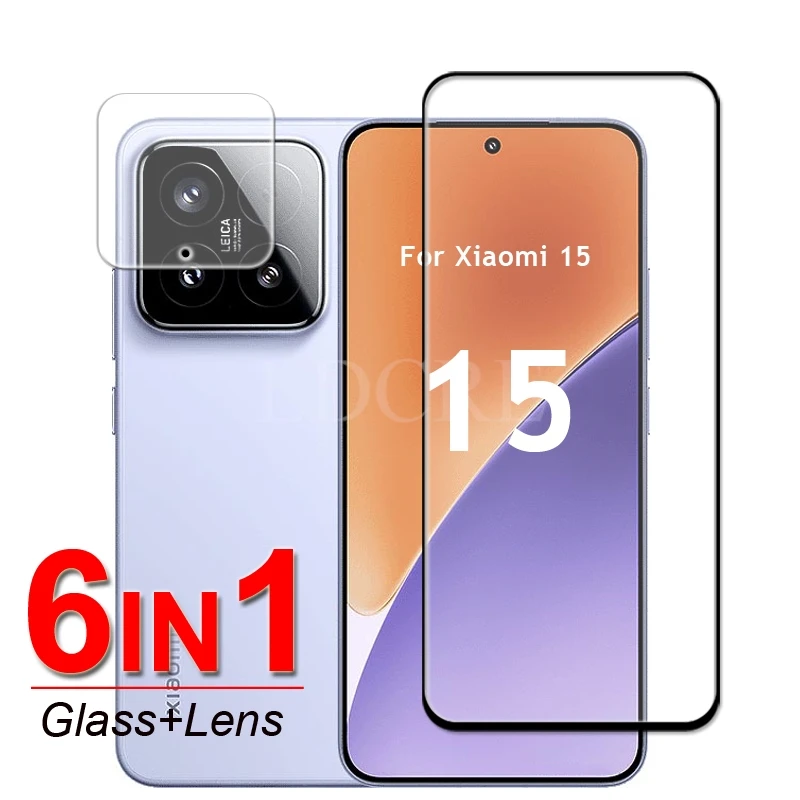 

For Xiaomi 15 Glass Xiaomi 15 Tempered Glass Full Glue Screen Camera Lens Protector Film Xiaomi 15 Glass