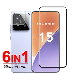 For Xiaomi 15 Glass Xiaomi 15 Tempered Glass Full Glue Screen Camera Lens Protector Film Xiaomi 15 Glass