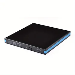 BD-R BD-ROM CD/DVD RW 3D Blu Ray Burner Writer Recorder External DVD Drive USB 3.0 for Laptop Computer PC Optical Drive