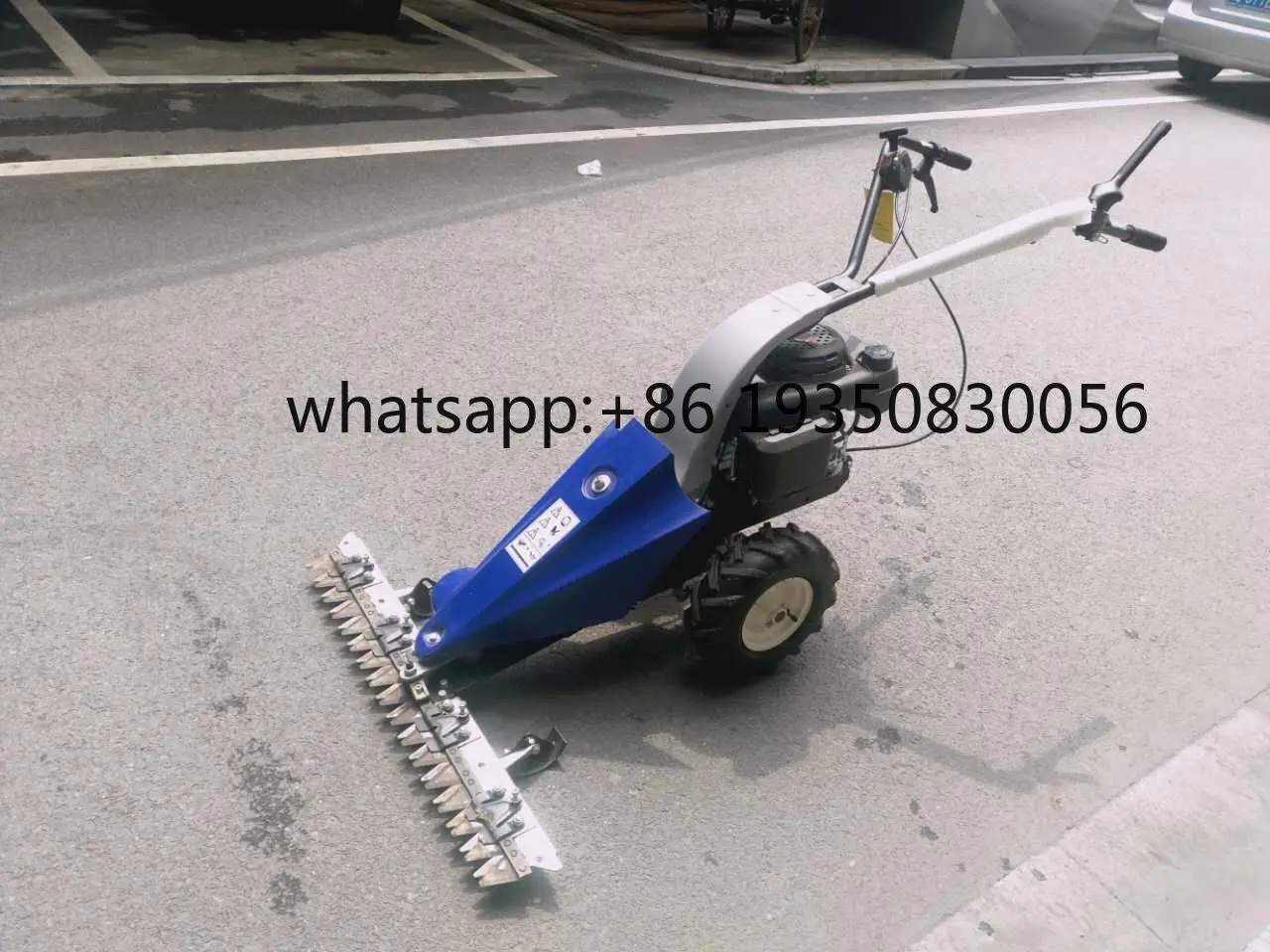

Push Lawn Mower Manual Push Petrol Grass Cutter Portable Powered Lawn Mower Walk-Behind Grass Trimmer
