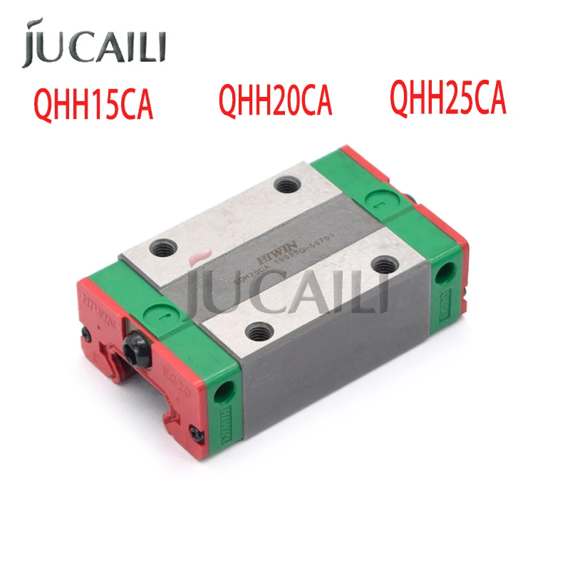 Jucaili HIWIN Linear Guide Slider block QHH15CA QHH20CA QHH25CA for Large format printer Linear Rail CNC Printer Parts