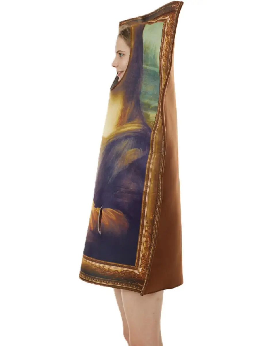 New loween Par Performance Costume Fun Prank Murals Clothing Campus Event Performance Jumpsuit Polyester Summer