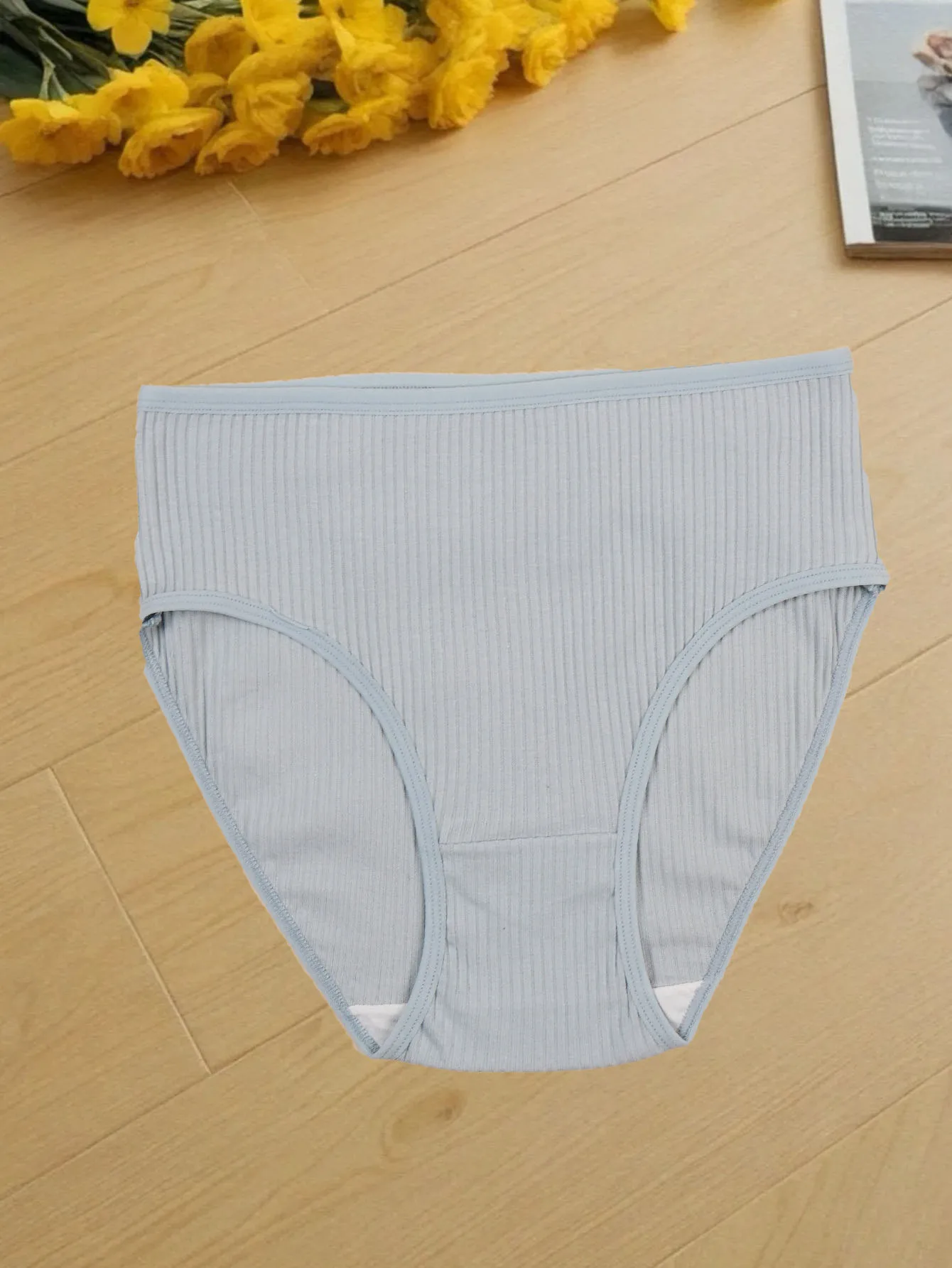 여성용 코튼 팬티, 하이 웨이스트 팬티, 배꼽 지지대 브리프, 편안하고 부드러운 팬티, 10 개/세트