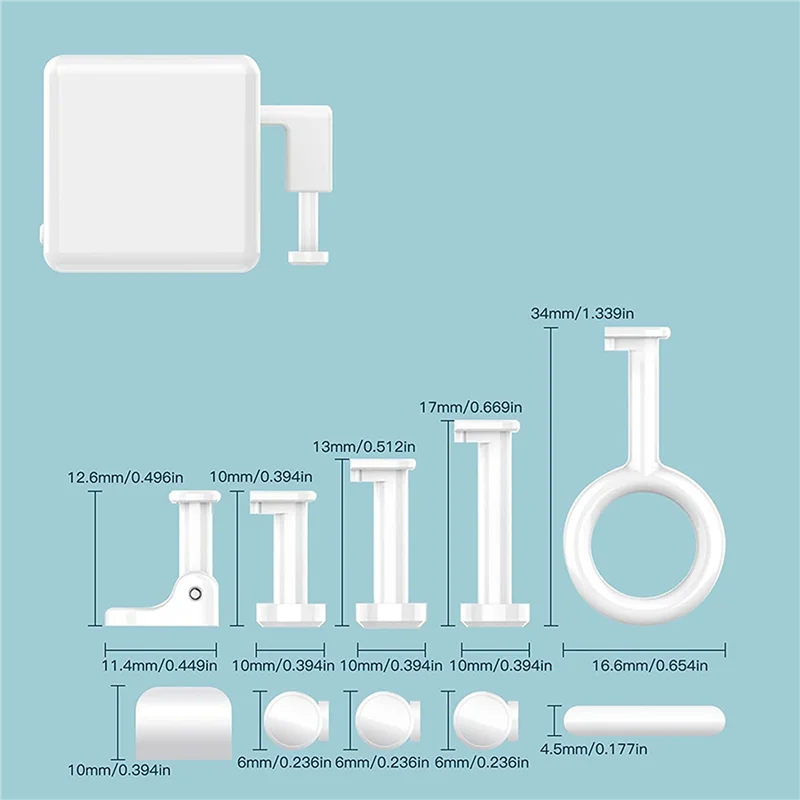 Empujadores de botón ABUL-2X y concentrador Bluetooth Tuya y Kit de accesorios, actualización con Control táctil, funciona con la aplicación Smart Life