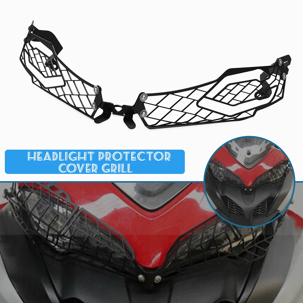 

For Ducati MULTISTRADA 950 950S 1200 1200S 1260 S GRAND TOUR D AIR MULTISTRADA Headlight Grill Guard Protection Cover Protector