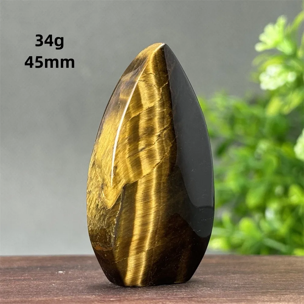 Natural Gemstone Tiger Crystal Flame Free Form Torch Reiki Healing Meditation Witchcraft Spiritual Prayer Home Decor Gift