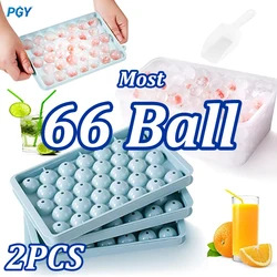 Mini 66/33 Round Frozen Ice Cube Mold Ball Maker Mold Ice Ball Mold Hockey with Lid Ice Tray Box Whiskey Cocktail Kitchen Tools