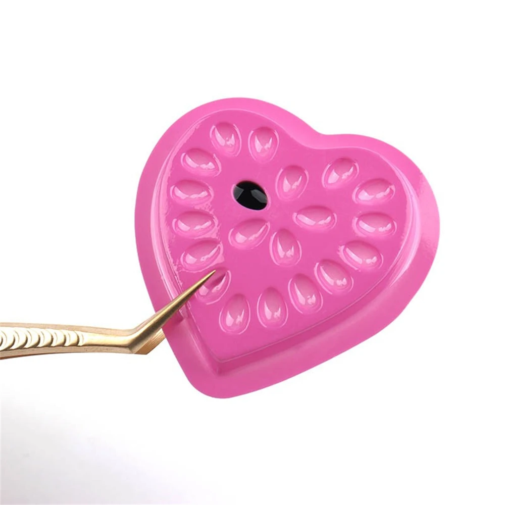 10/50pcs Eyelash Glue Stand Holder Eyelash Extension Supplies Adhesive Pallet Plastic Gasket Eye Lashes Glue Pads Makeup Tool