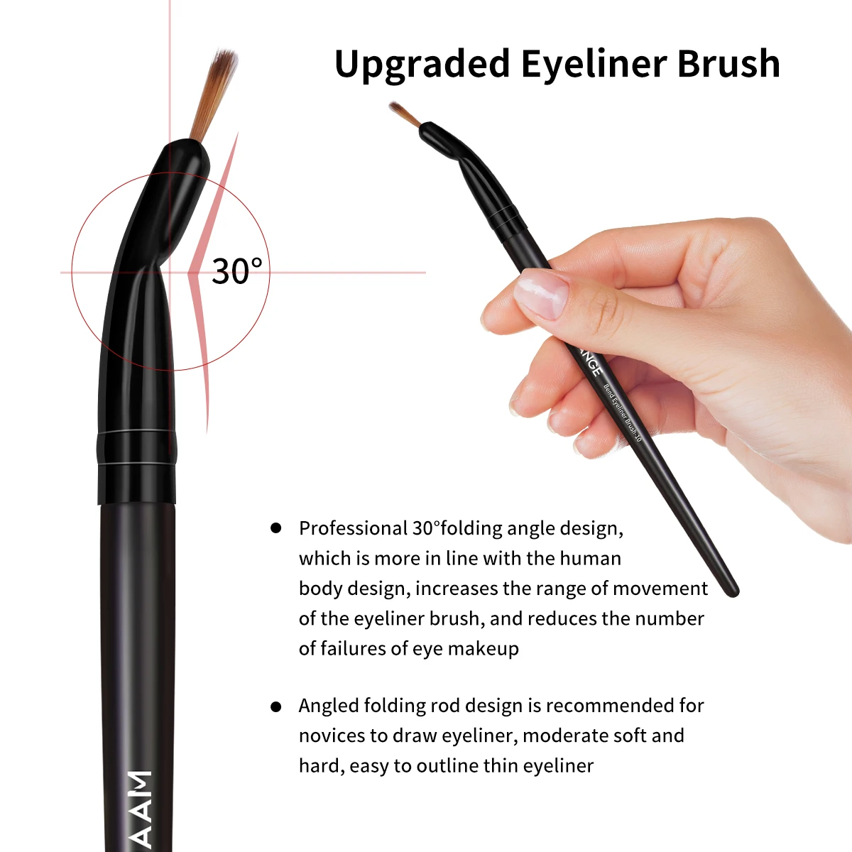 MAANGE メイクブラシ 13 個プロフェッショナルアイシャドウブラシ 4 個のパウダーパフスポンジ付き化粧品コンシーラーアイシャドウ美容用