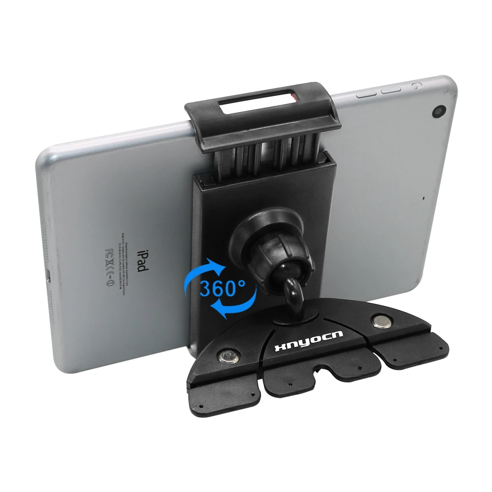 Auto-CD-Steckplatz, Tablet-PC-Ständer, Halterung, 360-Grad-Drehung mit wiederaufladbarem Loch, Sturzprävention, Autonavigation für Ipad Pro – Detail 3