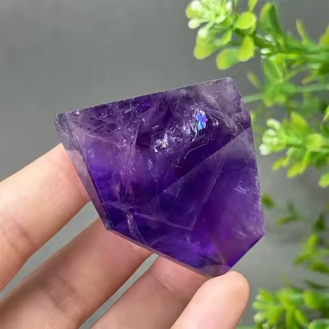 Natural Transparent Amethyst Polyhedral Irregular Mineral Specimen Aura healing Gemstone Witchcraft Energy Home Decoration