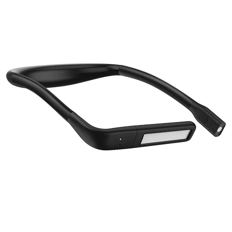 LED Neck Reading Light USB Rechargeable Book Lights 3 Colors Brightness Stepless Dimming Repair Flashlight Camping Lamp