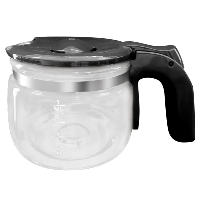 Teko Kaca Pembuat Kopi untuk Penggantian Aksesori Suku Cadang Pembuat Kopi DeLonghi ICM14011