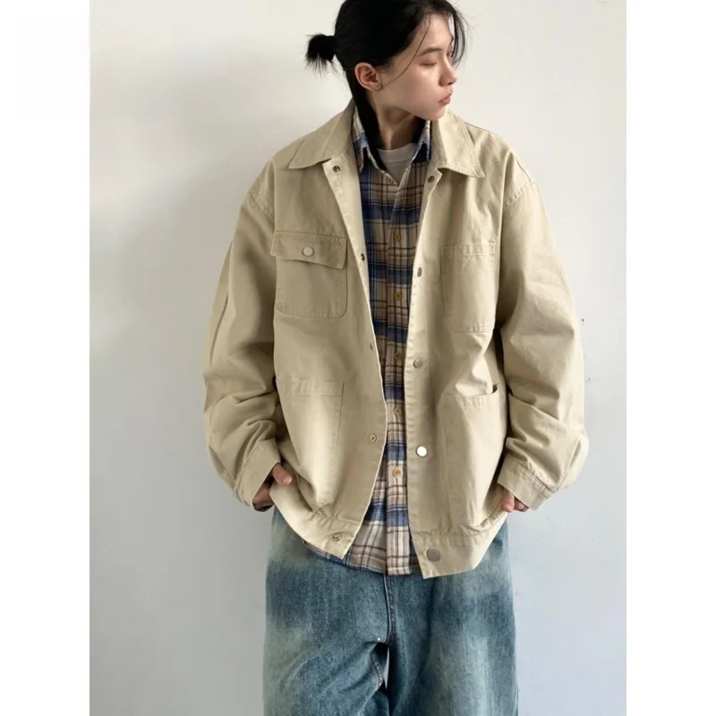 

Весенне-осенний свободный мужской тюнет в стиле хип-хоп Sle Street Faion Harajuku, корейская версия, модная верхняя одежда, материал полиэстера